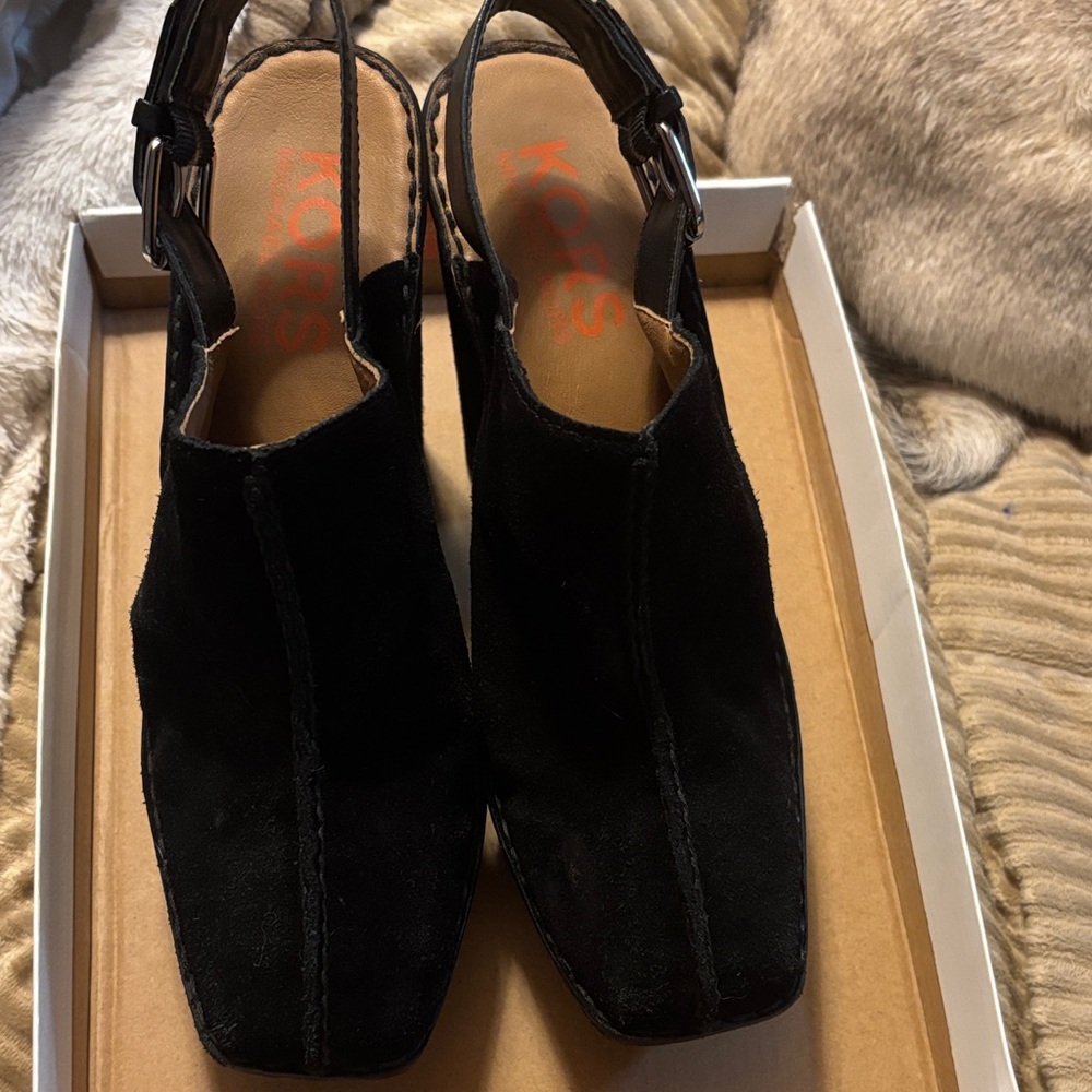 Michael Kors Black Heeled Sandals